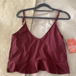 Kortni Jeane 2xl Scoop back swim top